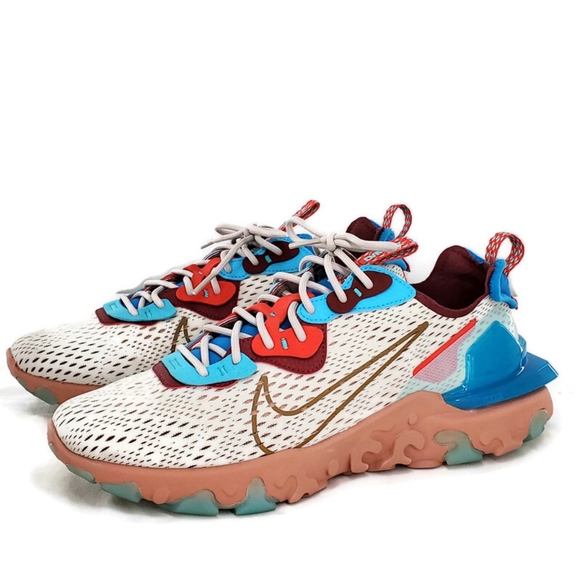 Nike Other - Nike React Vision Desert Oasis D/MS/X Light Bone Terra Blush Photo Blue Sneakers